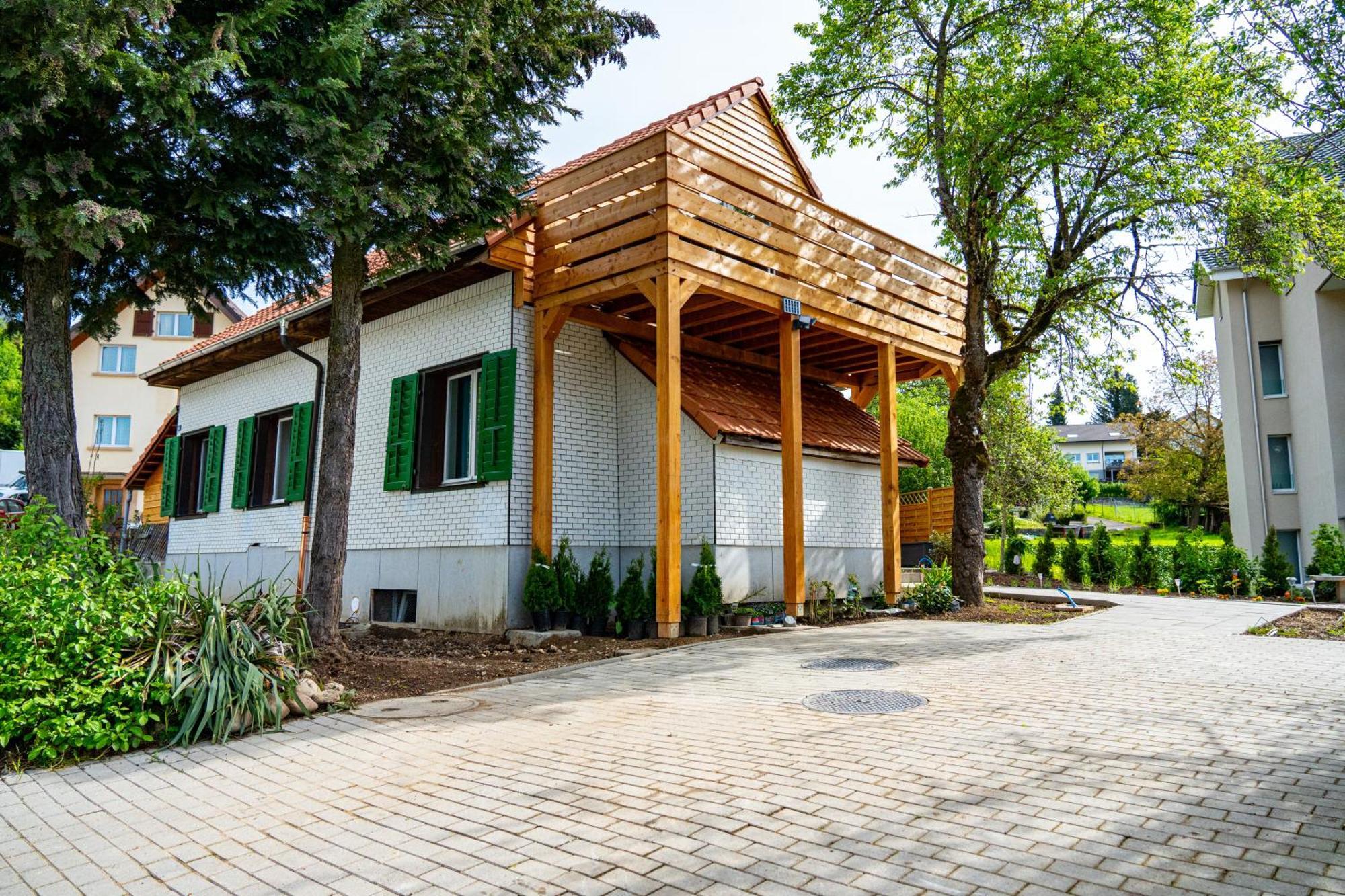 Gemuetliche Wohnung Mit Terasse Und Feuerstelle Lengnau Ngoại thất bức ảnh